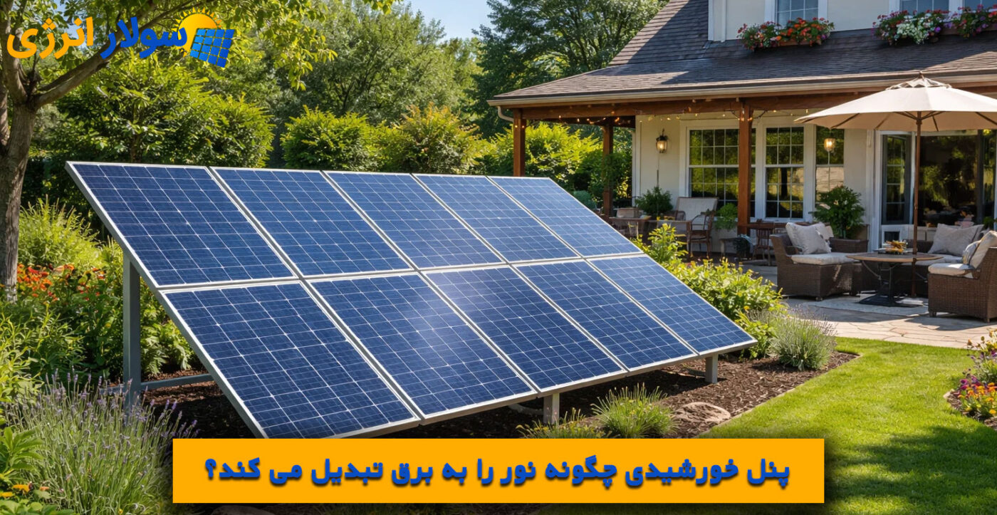 پنل خورشیدی چگونه نور را به برق تبدیل می کند؟